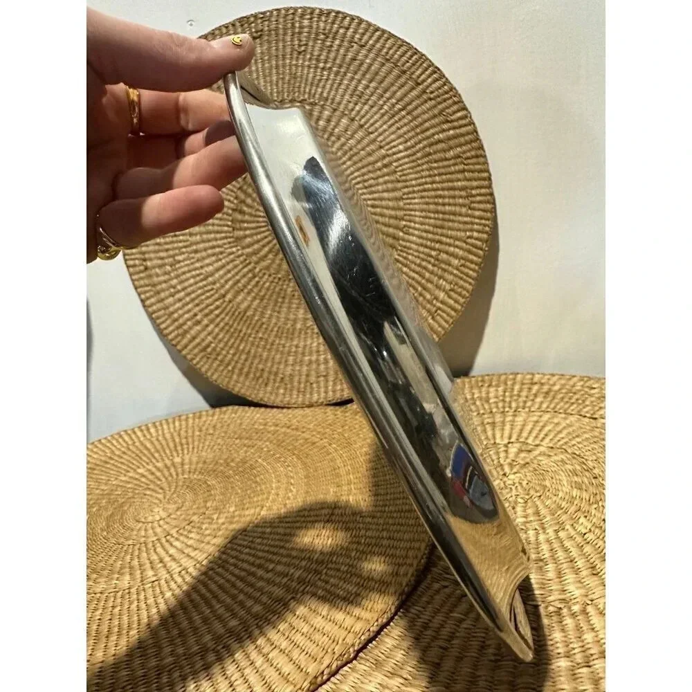 10” Vintage Metal Plastic Tray
